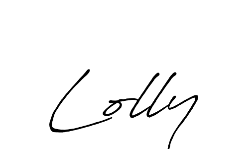 Create a beautiful signature design for name Lolly. With this signature (Antro_Vectra_Bolder) fonts, you can make a handwritten signature for free. Lolly signature style 7 images and pictures png