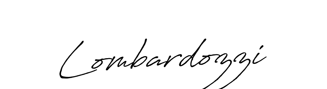 Make a beautiful signature design for name Lombardozzi. With this signature (Antro_Vectra_Bolder) style, you can create a handwritten signature for free. Lombardozzi signature style 7 images and pictures png