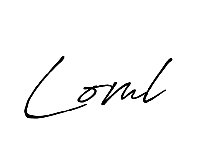 This is the best signature style for the Loml name. Also you like these signature font (Antro_Vectra_Bolder). Mix name signature. Loml signature style 7 images and pictures png