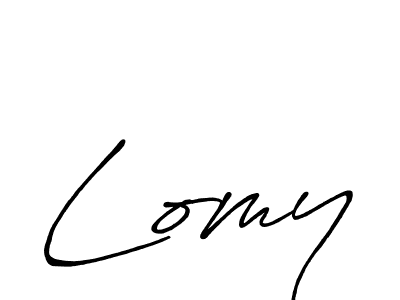 Antro_Vectra_Bolder is a professional signature style that is perfect for those who want to add a touch of class to their signature. It is also a great choice for those who want to make their signature more unique. Get Lomy name to fancy signature for free. Lomy signature style 7 images and pictures png