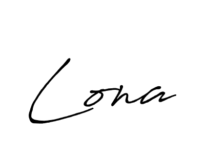 Lona stylish signature style. Best Handwritten Sign (Antro_Vectra_Bolder) for my name. Handwritten Signature Collection Ideas for my name Lona. Lona signature style 7 images and pictures png