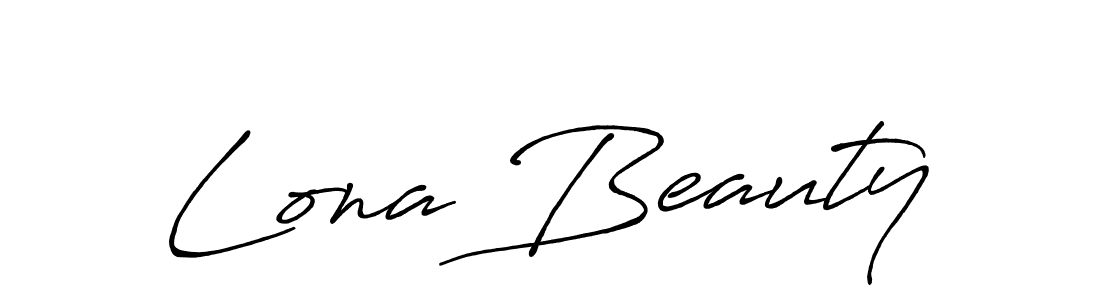 It looks lik you need a new signature style for name Lona Beauty. Design unique handwritten (Antro_Vectra_Bolder) signature with our free signature maker in just a few clicks. Lona Beauty signature style 7 images and pictures png