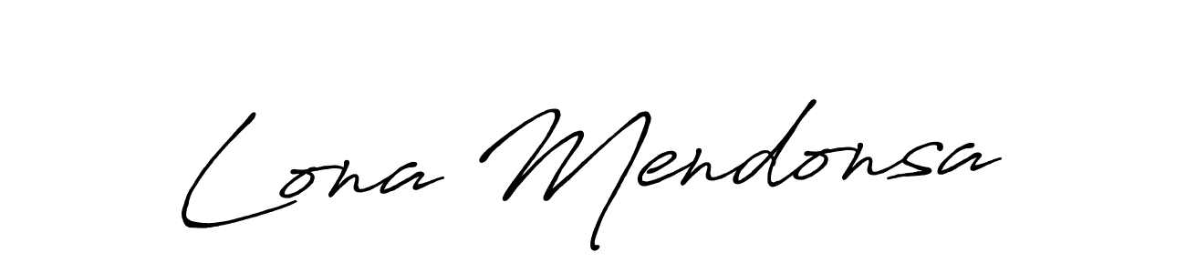 You can use this online signature creator to create a handwritten signature for the name Lona Mendonsa. This is the best online autograph maker. Lona Mendonsa signature style 7 images and pictures png