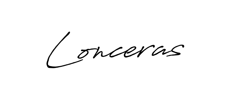 Design your own signature with our free online signature maker. With this signature software, you can create a handwritten (Antro_Vectra_Bolder) signature for name Lonceras. Lonceras signature style 7 images and pictures png