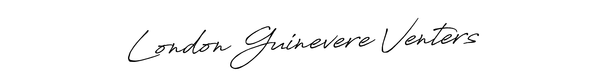 You should practise on your own different ways (Antro_Vectra_Bolder) to write your name (London Guinevere Venters) in signature. don't let someone else do it for you. London Guinevere Venters signature style 7 images and pictures png