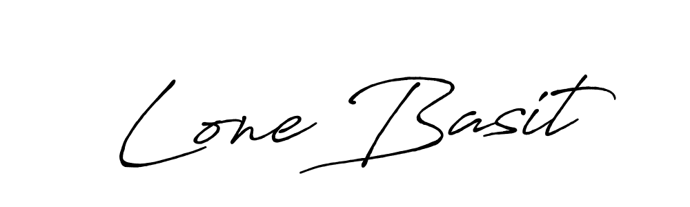 The best way (Antro_Vectra_Bolder) to make a short signature is to pick only two or three words in your name. The name Lone Basit include a total of six letters. For converting this name. Lone Basit signature style 7 images and pictures png