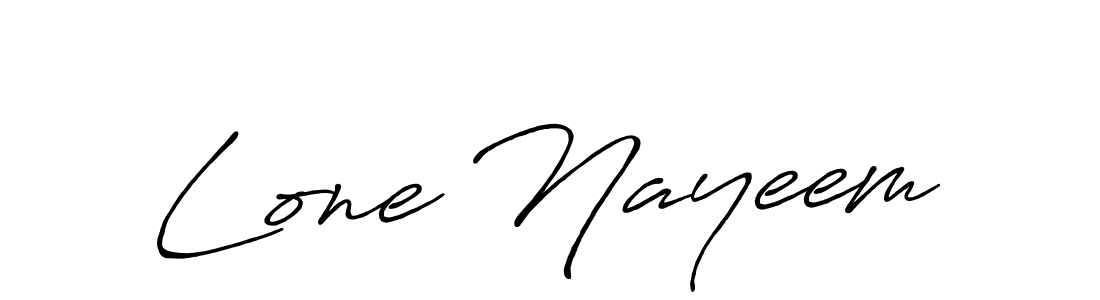 Create a beautiful signature design for name Lone Nayeem. With this signature (Antro_Vectra_Bolder) fonts, you can make a handwritten signature for free. Lone Nayeem signature style 7 images and pictures png