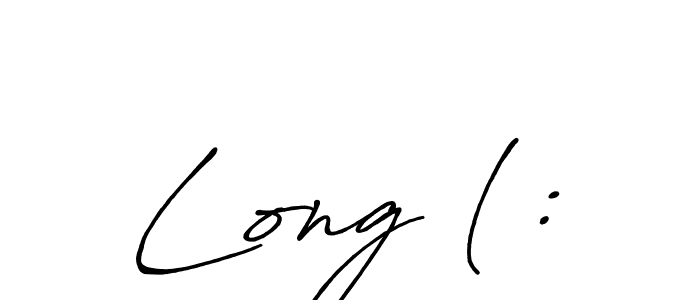 How to make Long (: signature? Antro_Vectra_Bolder is a professional autograph style. Create handwritten signature for Long (: name. Long (: signature style 7 images and pictures png