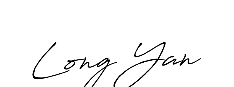 You should practise on your own different ways (Antro_Vectra_Bolder) to write your name (Long Yan) in signature. don't let someone else do it for you. Long Yan signature style 7 images and pictures png