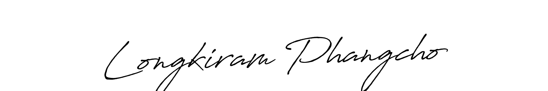 Use a signature maker to create a handwritten signature online. With this signature software, you can design (Antro_Vectra_Bolder) your own signature for name Longkiram Phangcho. Longkiram Phangcho signature style 7 images and pictures png