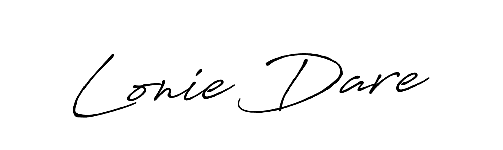 Also we have Lonie Dare name is the best signature style. Create professional handwritten signature collection using Antro_Vectra_Bolder autograph style. Lonie Dare signature style 7 images and pictures png