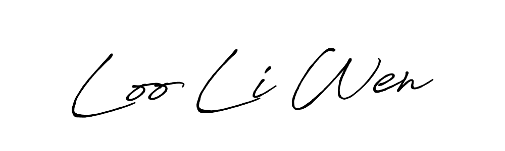 Once you've used our free online signature maker to create your best signature Antro_Vectra_Bolder style, it's time to enjoy all of the benefits that Loo Li Wen name signing documents. Loo Li Wen signature style 7 images and pictures png