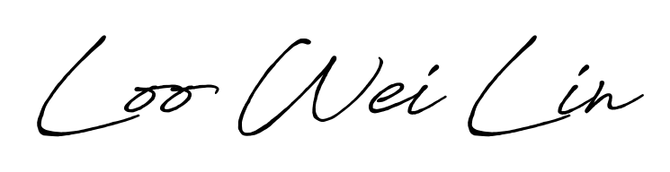 An effortless, minimalist signature concept for Loo Wei Lin using Antro_Vectra_Bolder design. Clean lines that look great on any document. Loo Wei Lin signature style 7 images and pictures png
