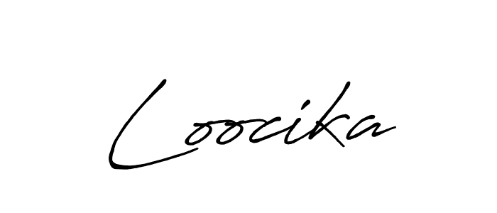 You should practise on your own different ways (Antro_Vectra_Bolder) to write your name (Loocika) in signature. don't let someone else do it for you. Loocika signature style 7 images and pictures png