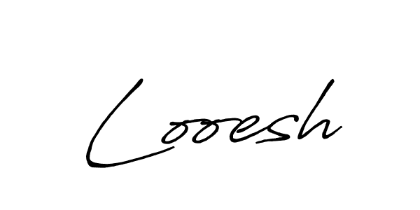 if you are searching for the best signature style for your name Looesh. so please give up your signature search. here we have designed multiple signature styles  using Antro_Vectra_Bolder. Looesh signature style 7 images and pictures png