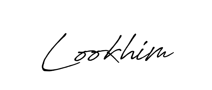Make a beautiful signature design for name Lookhim. With this signature (Antro_Vectra_Bolder) style, you can create a handwritten signature for free. Lookhim signature style 7 images and pictures png