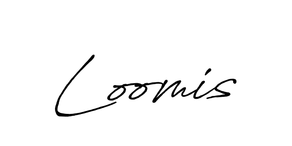 Use a signature maker to create a handwritten signature online. With this signature software, you can design (Antro_Vectra_Bolder) your own signature for name Loomis. Loomis signature style 7 images and pictures png