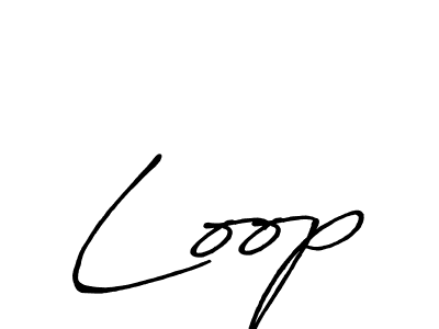 Once you've used our free online signature maker to create your best signature Antro_Vectra_Bolder style, it's time to enjoy all of the benefits that Loop name signing documents. Loop signature style 7 images and pictures png