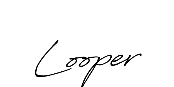 Similarly Antro_Vectra_Bolder is the best handwritten signature design. Signature creator online .You can use it as an online autograph creator for name Looper. Looper signature style 7 images and pictures png