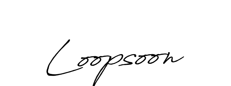 Make a beautiful signature design for name Loopsoon. Use this online signature maker to create a handwritten signature for free. Loopsoon signature style 7 images and pictures png