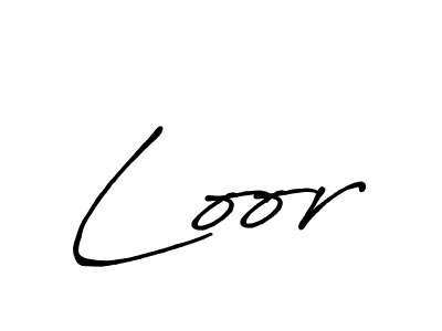 Loor stylish signature style. Best Handwritten Sign (Antro_Vectra_Bolder) for my name. Handwritten Signature Collection Ideas for my name Loor. Loor signature style 7 images and pictures png