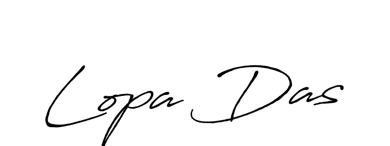 Lopa Das stylish signature style. Best Handwritten Sign (Antro_Vectra_Bolder) for my name. Handwritten Signature Collection Ideas for my name Lopa Das. Lopa Das signature style 7 images and pictures png