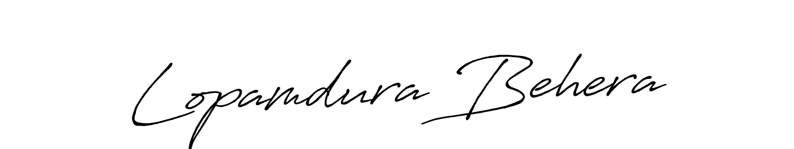 Also we have Lopamdura Behera name is the best signature style. Create professional handwritten signature collection using Antro_Vectra_Bolder autograph style. Lopamdura Behera signature style 7 images and pictures png