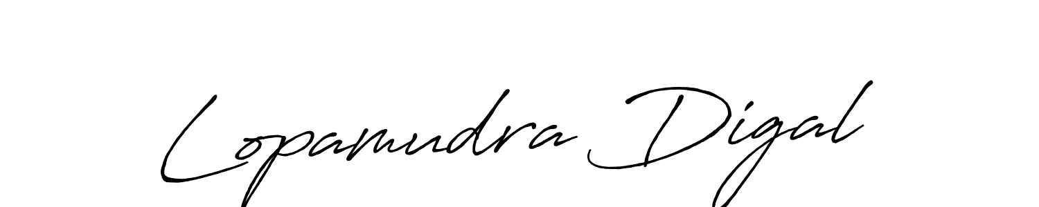 Design your own signature with our free online signature maker. With this signature software, you can create a handwritten (Antro_Vectra_Bolder) signature for name Lopamudra Digal. Lopamudra Digal signature style 7 images and pictures png