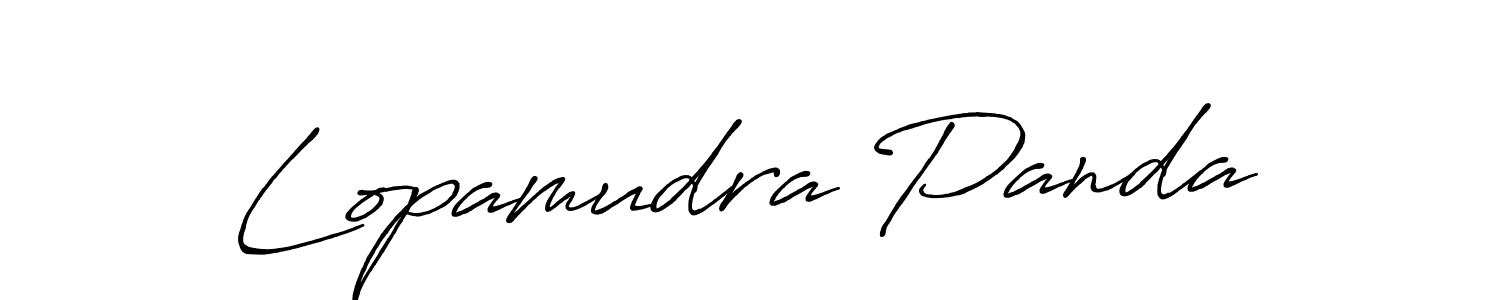 Similarly Antro_Vectra_Bolder is the best handwritten signature design. Signature creator online .You can use it as an online autograph creator for name Lopamudra Panda. Lopamudra Panda signature style 7 images and pictures png