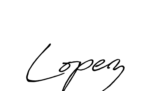 Lopez stylish signature style. Best Handwritten Sign (Antro_Vectra_Bolder) for my name. Handwritten Signature Collection Ideas for my name Lopez. Lopez signature style 7 images and pictures png