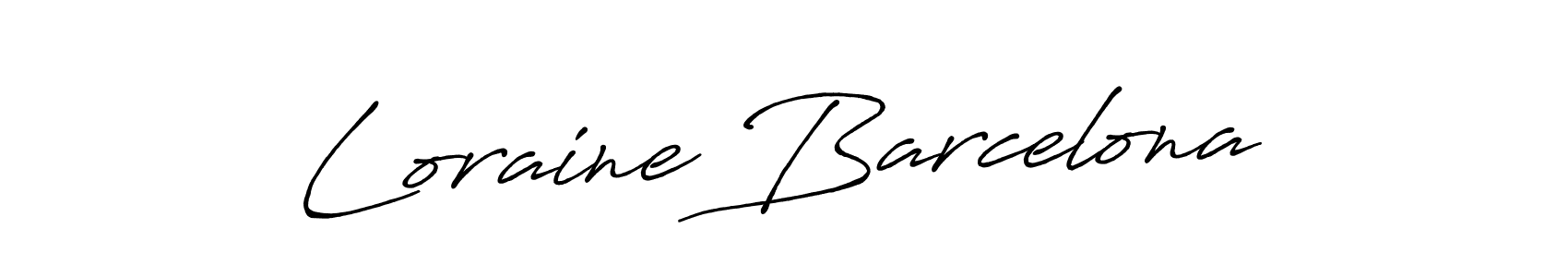 You should practise on your own different ways (Antro_Vectra_Bolder) to write your name (Loraine Barcelona) in signature. don't let someone else do it for you. Loraine Barcelona signature style 7 images and pictures png