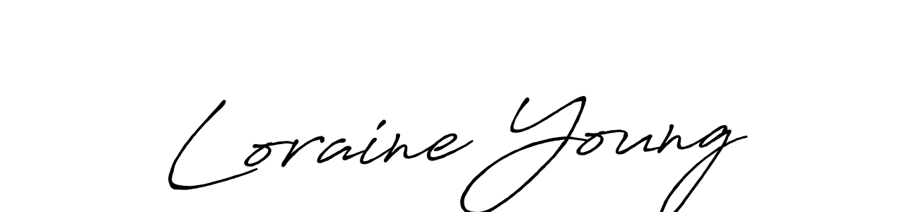 Make a short Loraine Young signature style. Manage your documents anywhere anytime using Antro_Vectra_Bolder. Create and add eSignatures, submit forms, share and send files easily. Loraine Young signature style 7 images and pictures png