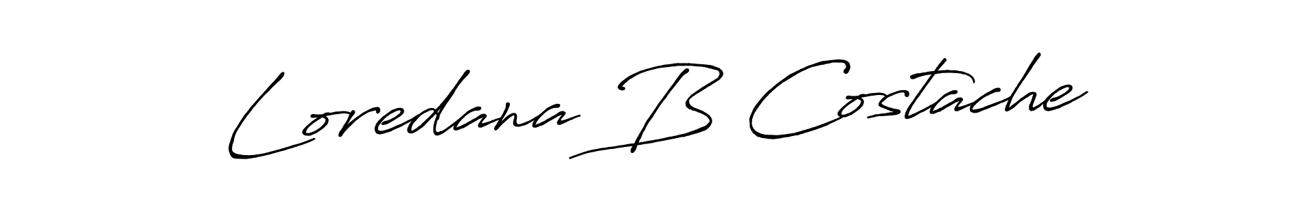 Also we have Loredana B Costache name is the best signature style. Create professional handwritten signature collection using Antro_Vectra_Bolder autograph style. Loredana B Costache signature style 7 images and pictures png