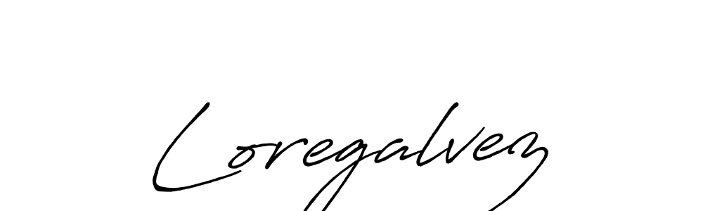 Create a beautiful signature design for name Loregalvez. With this signature (Antro_Vectra_Bolder) fonts, you can make a handwritten signature for free. Loregalvez signature style 7 images and pictures png