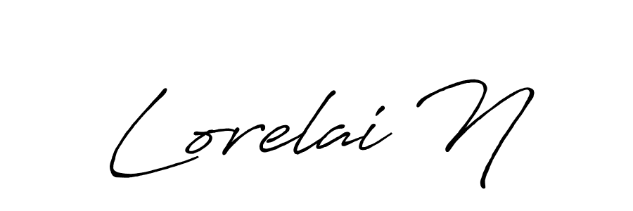 Also we have Lorelai N name is the best signature style. Create professional handwritten signature collection using Antro_Vectra_Bolder autograph style. Lorelai N signature style 7 images and pictures png