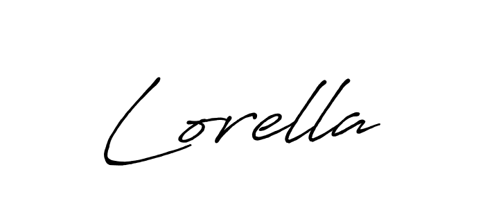 How to make Lorella signature? Antro_Vectra_Bolder is a professional autograph style. Create handwritten signature for Lorella name. Lorella signature style 7 images and pictures png