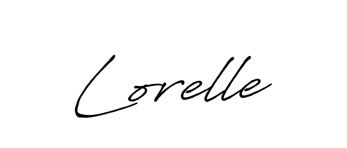 How to make Lorelle name signature. Use Antro_Vectra_Bolder style for creating short signs online. This is the latest handwritten sign. Lorelle signature style 7 images and pictures png