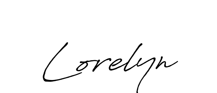 Design your own signature with our free online signature maker. With this signature software, you can create a handwritten (Antro_Vectra_Bolder) signature for name Lorelyn. Lorelyn signature style 7 images and pictures png
