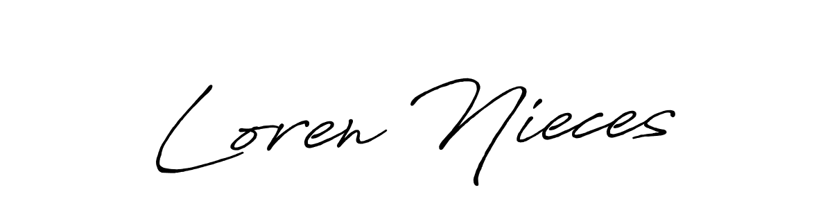 if you are searching for the best signature style for your name Loren Nieces. so please give up your signature search. here we have designed multiple signature styles  using Antro_Vectra_Bolder. Loren Nieces signature style 7 images and pictures png