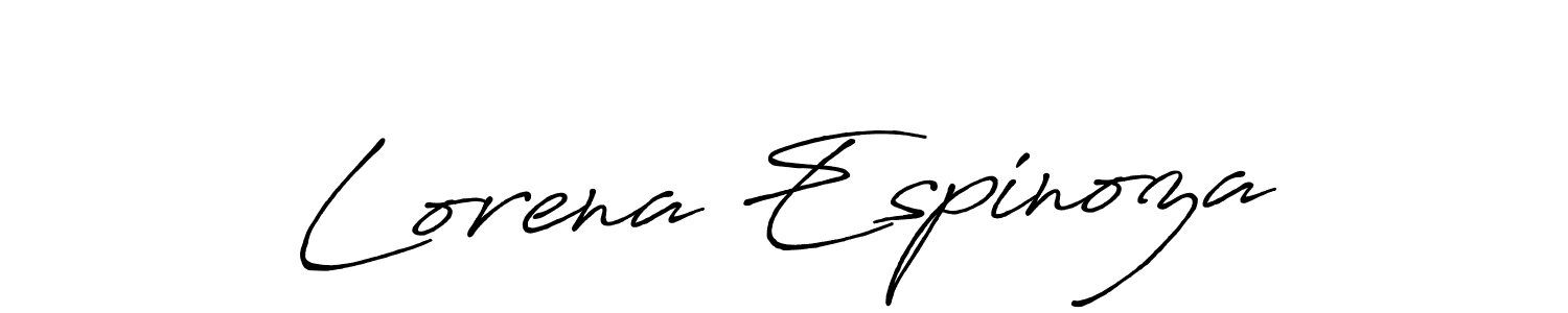 Also we have Lorena Espinoza name is the best signature style. Create professional handwritten signature collection using Antro_Vectra_Bolder autograph style. Lorena Espinoza signature style 7 images and pictures png