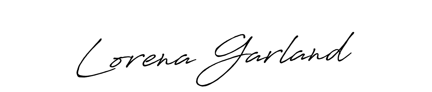 Similarly Antro_Vectra_Bolder is the best handwritten signature design. Signature creator online .You can use it as an online autograph creator for name Lorena Garland. Lorena Garland signature style 7 images and pictures png