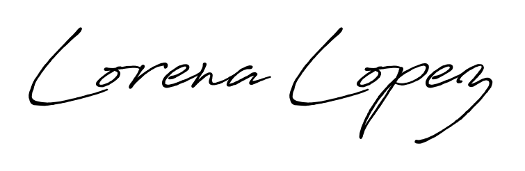 You should practise on your own different ways (Antro_Vectra_Bolder) to write your name (Lorena Lopez) in signature. Don't let someone else do it for you. Lorena Lopez signature style 7 images and pictures png