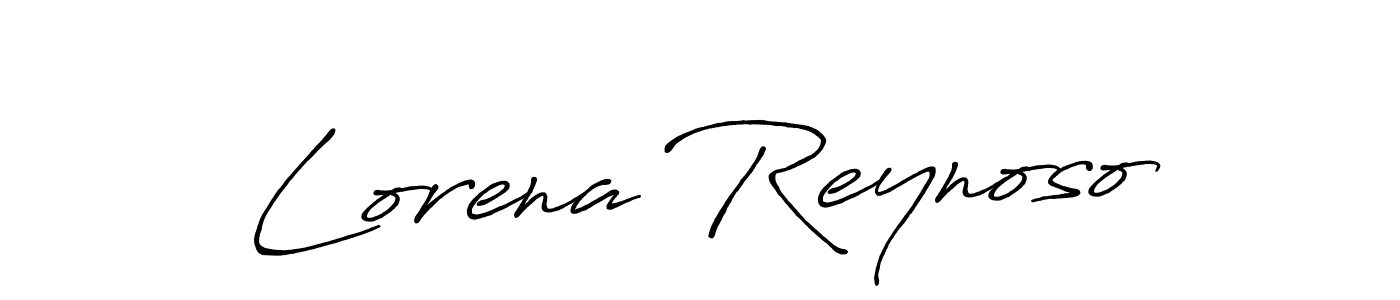 Make a beautiful signature design for name Lorena Reynoso. With this signature (Antro_Vectra_Bolder) style, you can create a handwritten signature for free. Lorena Reynoso signature style 7 images and pictures png
