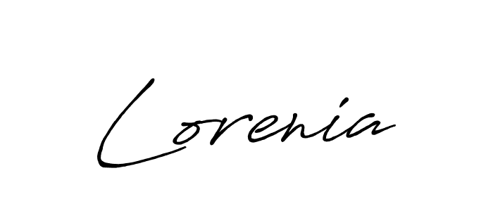 How to make Lorenia name signature. Use Antro_Vectra_Bolder style for creating short signs online. This is the latest handwritten sign. Lorenia signature style 7 images and pictures png