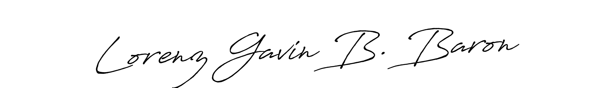 Best and Professional Signature Style for Lorenz Gavin B. Baron. Antro_Vectra_Bolder Best Signature Style Collection. Lorenz Gavin B. Baron signature style 7 images and pictures png