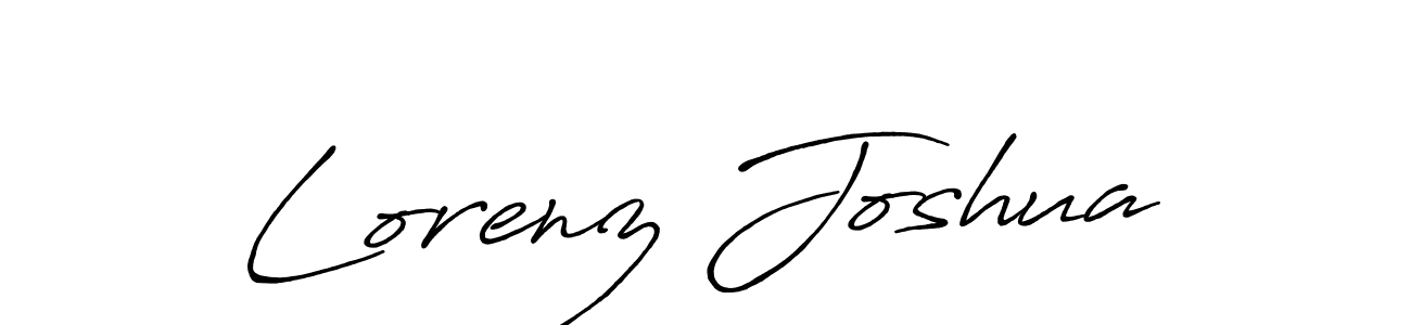 How to make Lorenz Joshua name signature. Use Antro_Vectra_Bolder style for creating short signs online. This is the latest handwritten sign. Lorenz Joshua signature style 7 images and pictures png