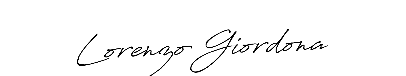 How to make Lorenzo Giordona signature? Antro_Vectra_Bolder is a professional autograph style. Create handwritten signature for Lorenzo Giordona name. Lorenzo Giordona signature style 7 images and pictures png