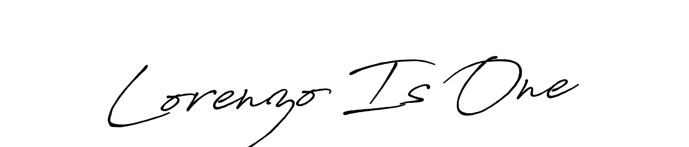 Lorenzo Is One stylish signature style. Best Handwritten Sign (Antro_Vectra_Bolder) for my name. Handwritten Signature Collection Ideas for my name Lorenzo Is One. Lorenzo Is One signature style 7 images and pictures png