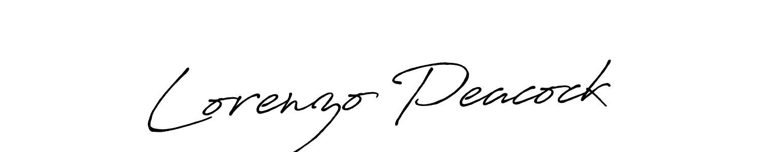 Design your own signature with our free online signature maker. With this signature software, you can create a handwritten (Antro_Vectra_Bolder) signature for name Lorenzo Peacock. Lorenzo Peacock signature style 7 images and pictures png