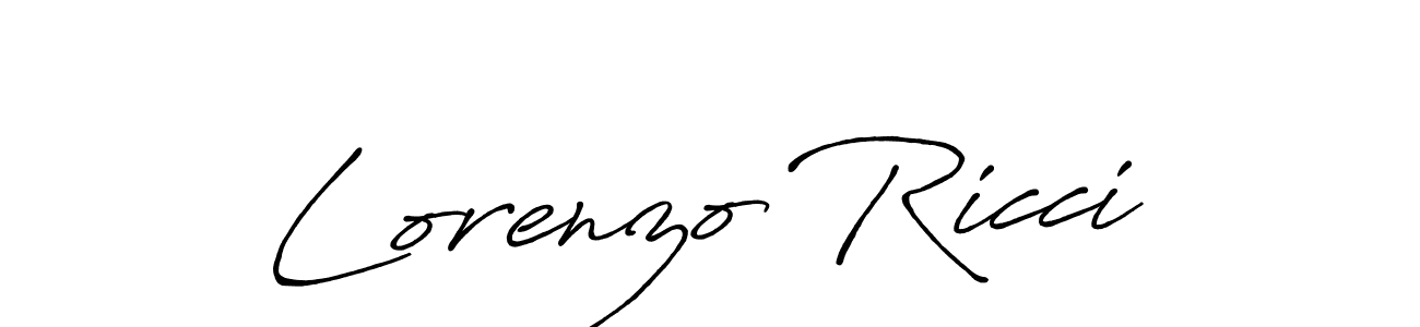 How to make Lorenzo Ricci signature? Antro_Vectra_Bolder is a professional autograph style. Create handwritten signature for Lorenzo Ricci name. Lorenzo Ricci signature style 7 images and pictures png